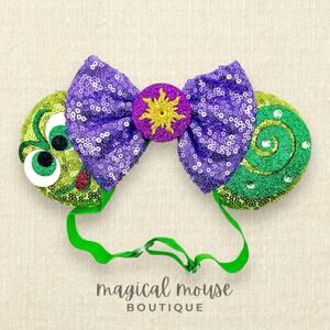 Pascal Elastic Minnie Ears | Disney's Rapunzel-Inspired Adjustable Ears Headband